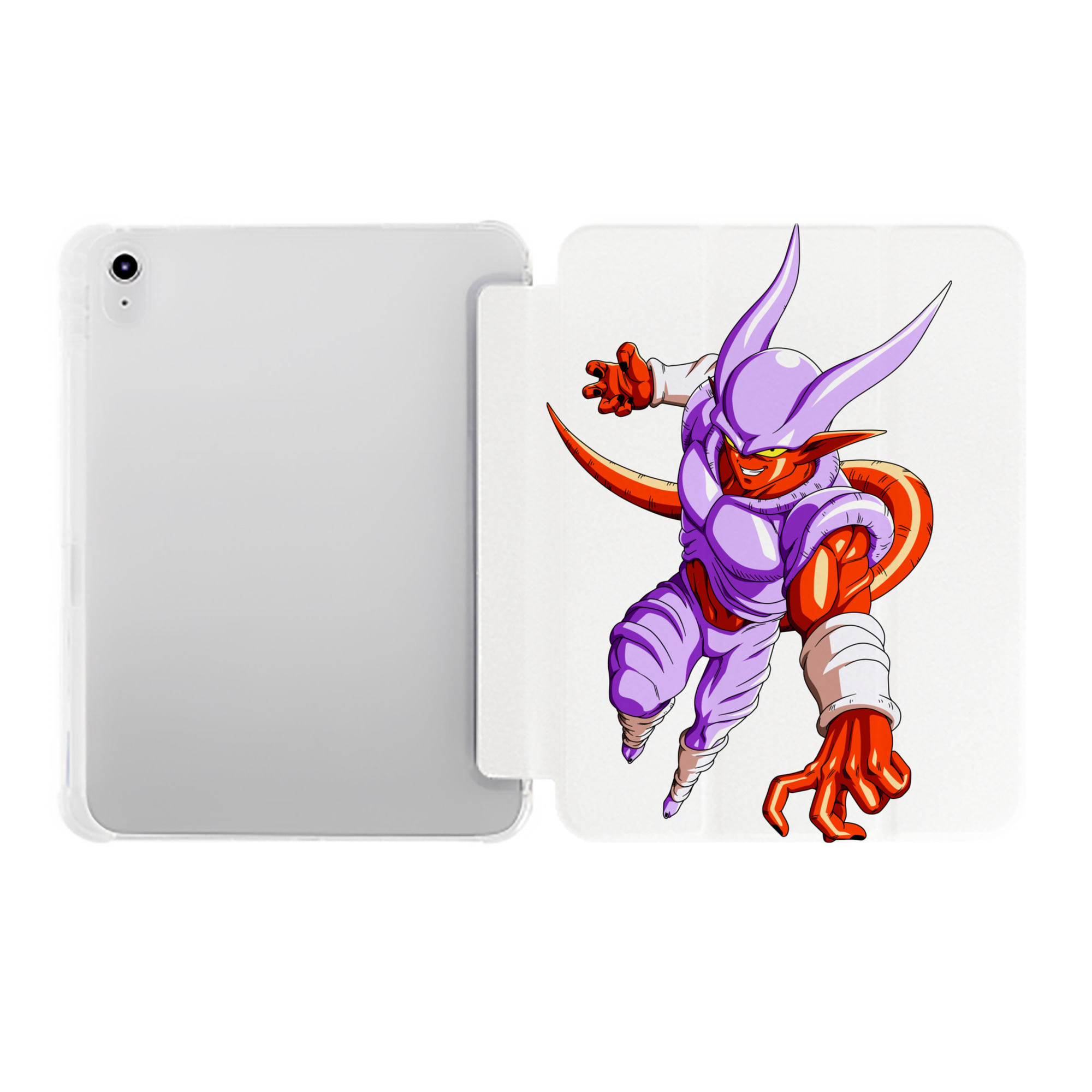 （画像用） ドラゴンボール ジャネンバ DRAGON BALL Janemba IPad ケース ペン収納付き 三つ折りスタンド PUレザー×シリコン 対応機種9.5/10.5/10.9インチ